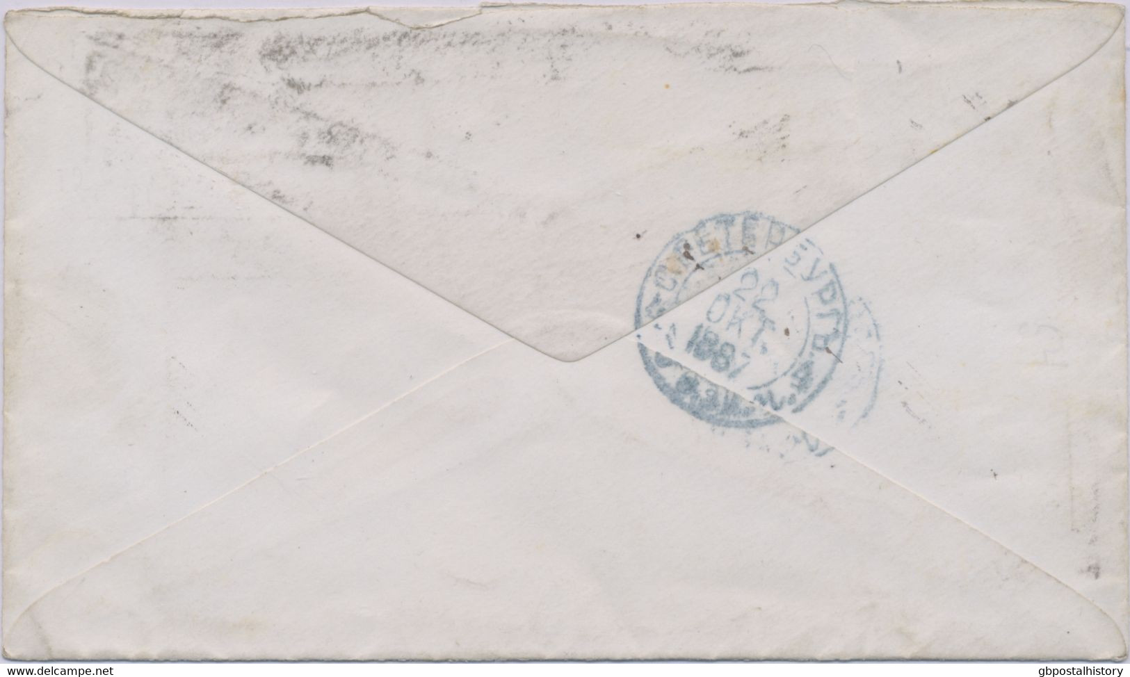 GB 1887 QV Superb Cover With 1d Venetian Red (JA) And 1½d Lilac (NH) With Duplex Postmark „LONDON-N / N / 17“ Dubus Type - Brieven En Documenten