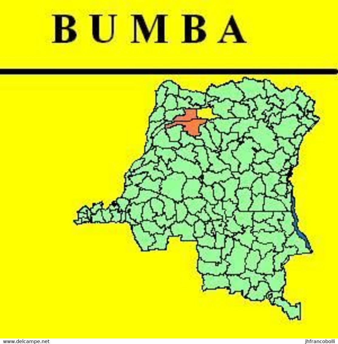 1909 + (°) BUMBA BELGIAN CONGO FREE STATE CANCEL STUDY [3]  COB 020+180+PA09+318+287 FIVE ROUND CANCELS - Varietà E Curiosità