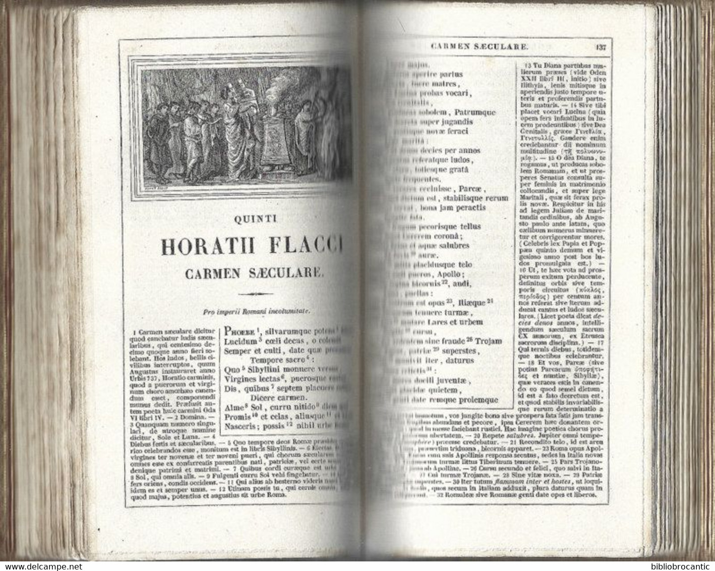 * QUINTI HORATII FLACCI OPERA * CUM NOVO COMMENTARIO AD MODUM // JOANNIS BOND 1855