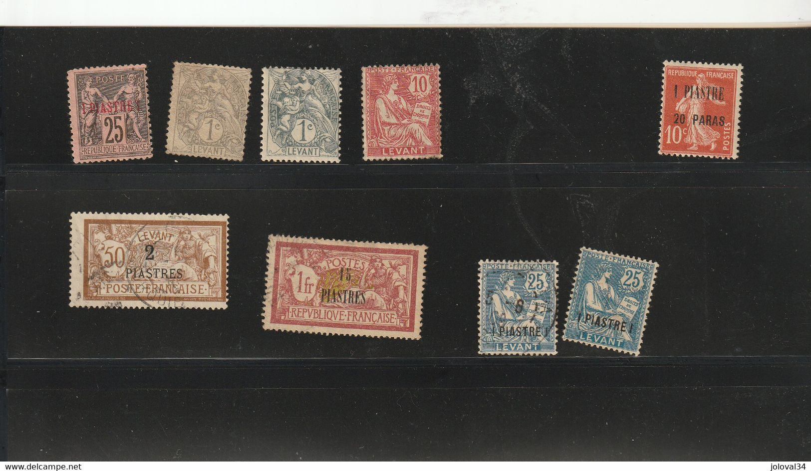 Levant Lot De 9 Timbres Anciens - Other & Unclassified