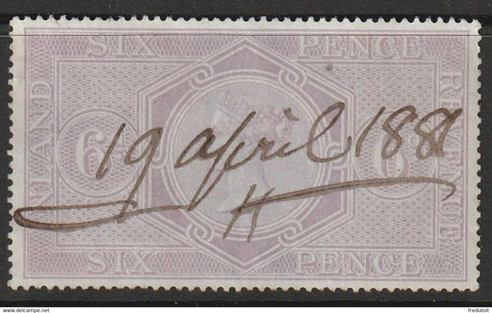 GRANDE BRETAGNE - Timbres Fiscaux-postaux - N°3 Obl (1862) - Revenue Stamps