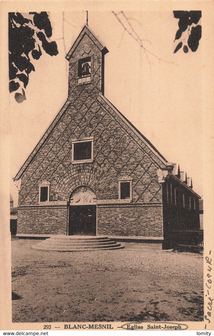 93 Le Blanc Mesnil église Saint Joseph CPA - Le Blanc-Mesnil