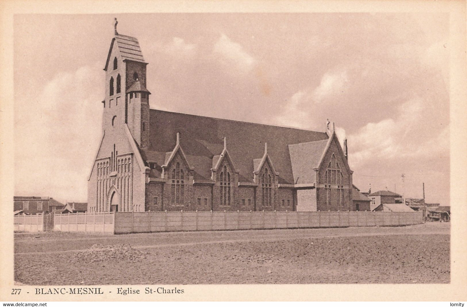 93 Le Blanc Mesnil église Saint Charles CPA - Le Blanc-Mesnil