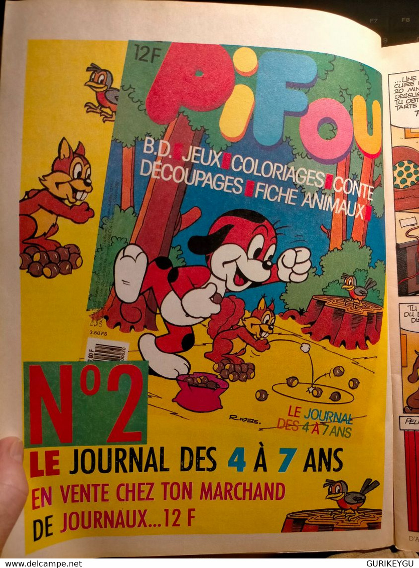 PIF GADGET N° 969 Poster GUILLAUME TELL Supplément BD RAHAN La Reine Des Ombres Puzzle CANDIA 1987 PIFOU 2 - Pif & Hercule