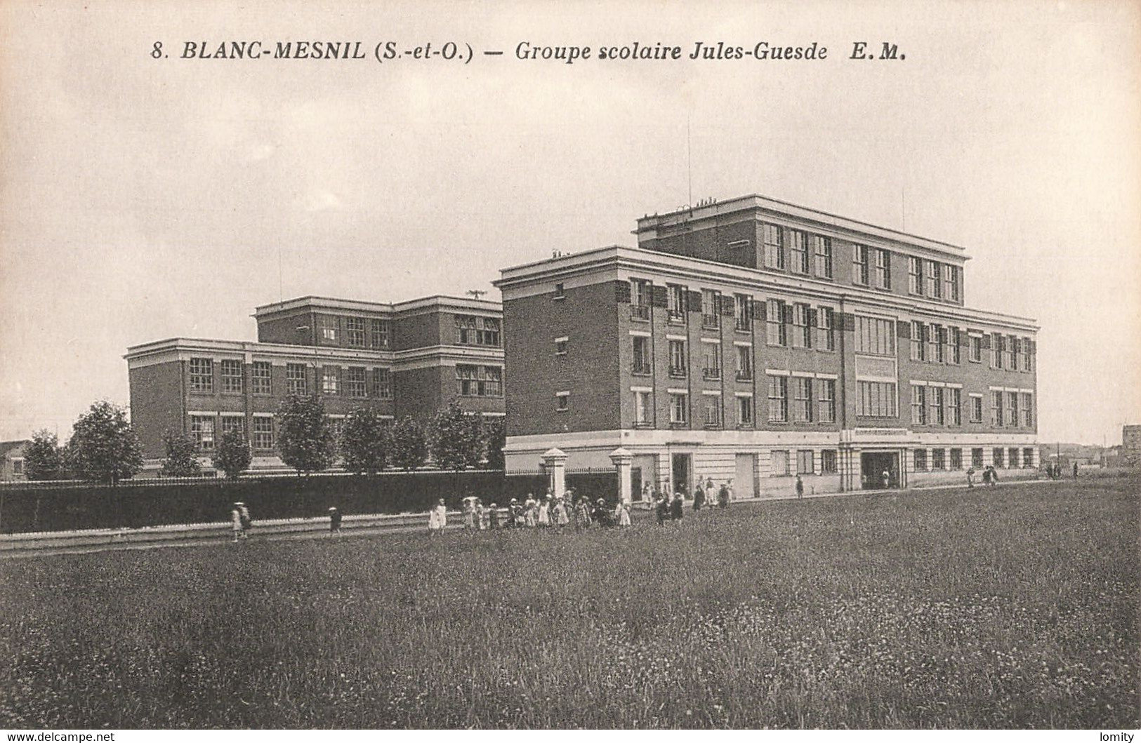 93 Le Blanc Mesnil Groupe Scolaire Jules Guesde CPA - Le Blanc-Mesnil