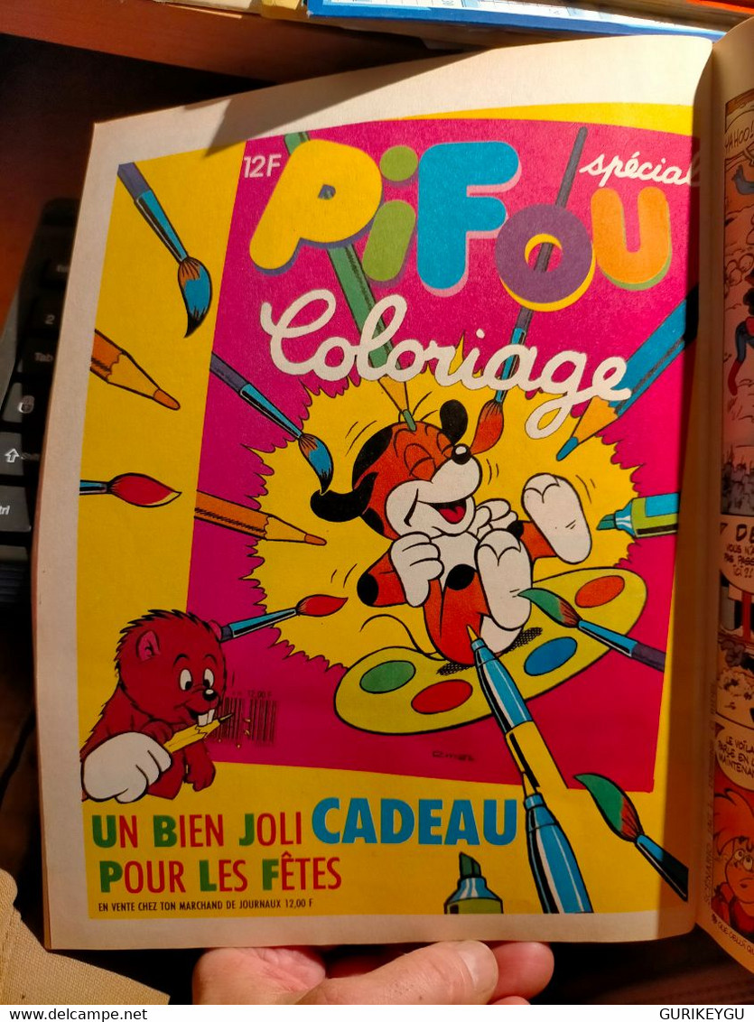 PIF GADGET N° 975 Poster RAHAN + à La Télé Supplément SKIPPY Détective PIFOU Coloriage  12/1987 - Pif & Hercule