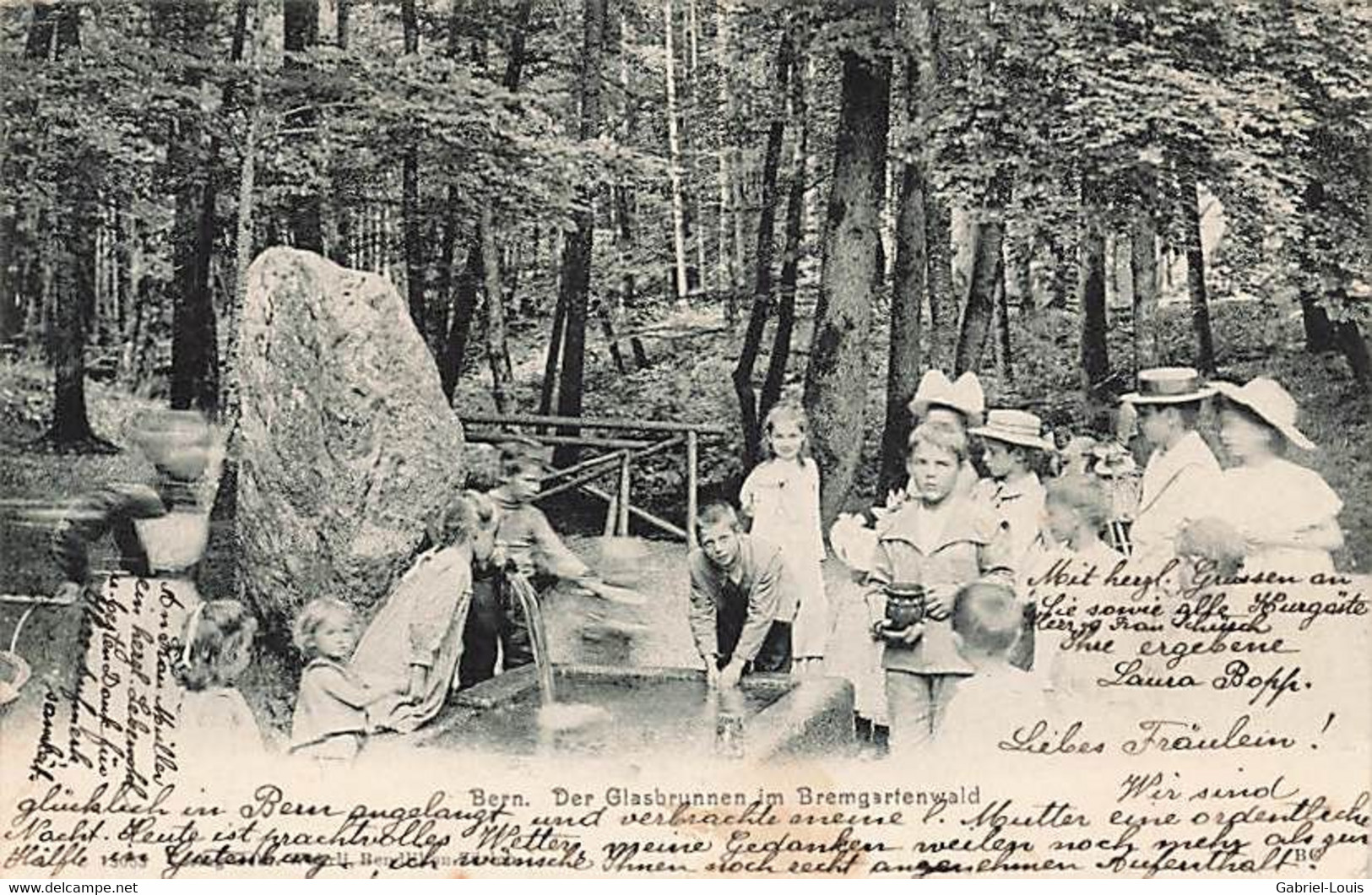 Bern Der Glasbrunnen Bremgartenwald 1904 - Bremgarten Bei Bern