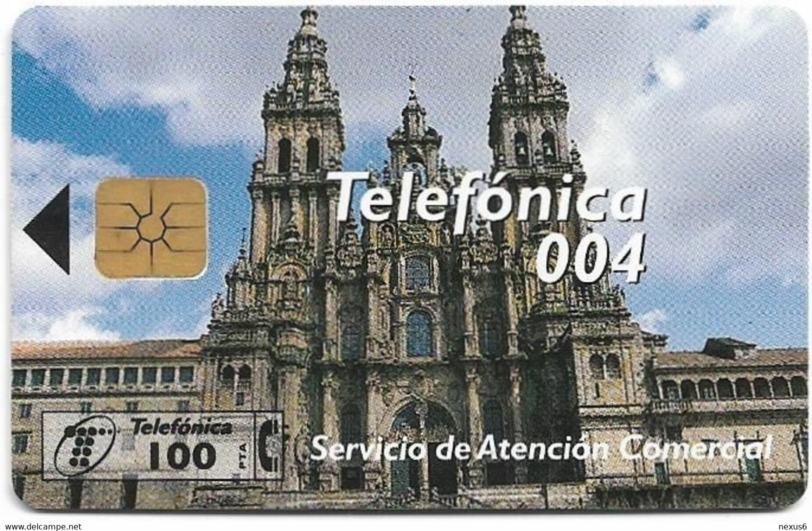 Spain - Telefónica - Santiago Compostela I - G-011 - 05.1996, 100PTA, 12.500ex, Used - Danke-Schön-Karten