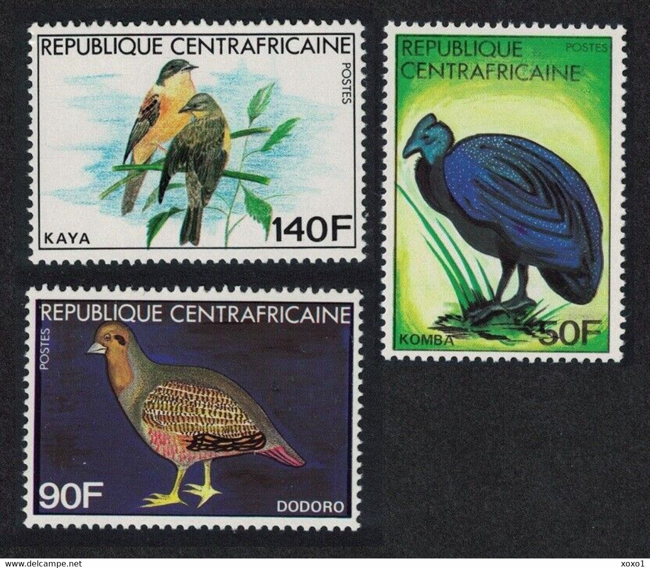 Central African Republic 1981 MiNr. 793 - 795  Birds Shoebill 3v  MNH** 5.00 € - Pauwen