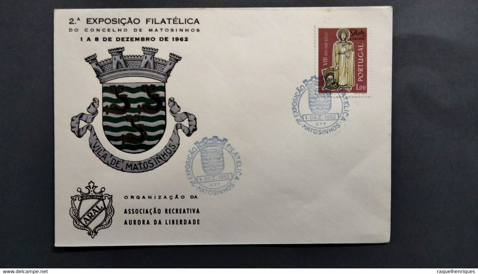 PORTUGAL COVER - 2ª EXP. FILATELICA - MATOSINHOS 1962 (PLB#03-29) - Maschinenstempel (Werbestempel)