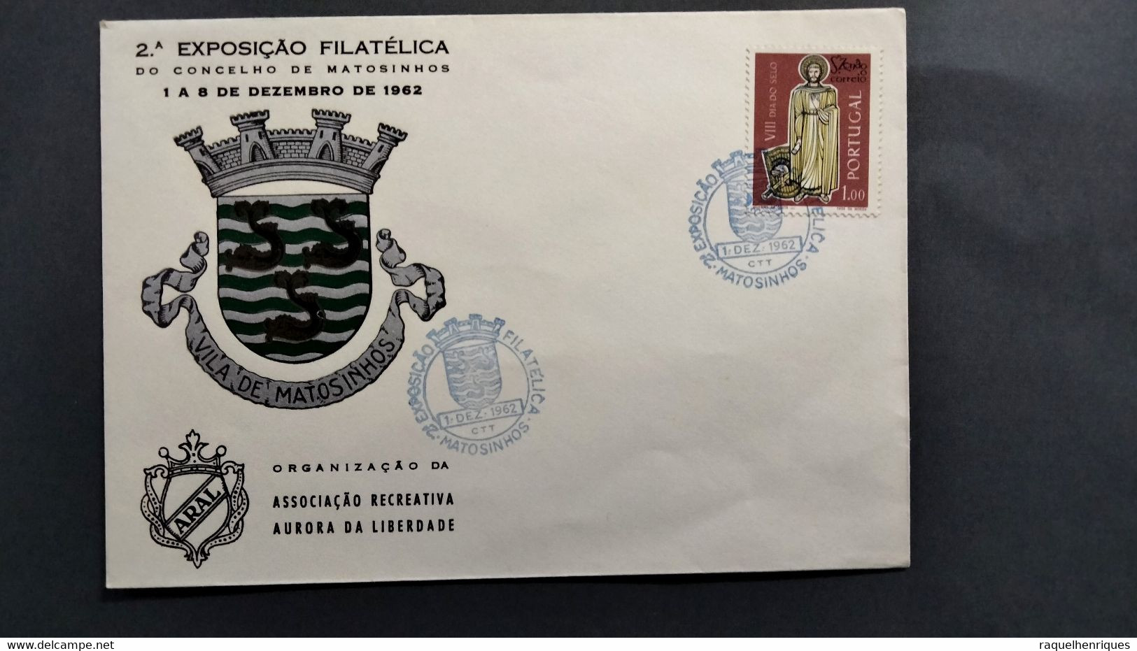 PORTUGAL COVER - 2ª EXP. FILATELICA - MATOSINHOS 1962 (PLB#03-30) - Postal Logo & Postmarks
