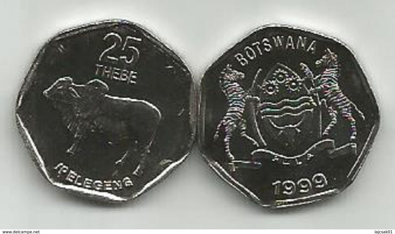 Botswana 25 Thebe 1999. High Grade - Botswana