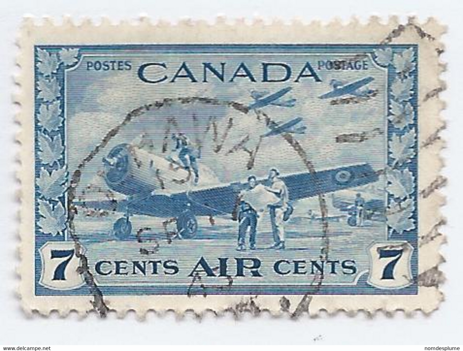16008) Canada Dated Postmark Cancel Duplex - Airmail
