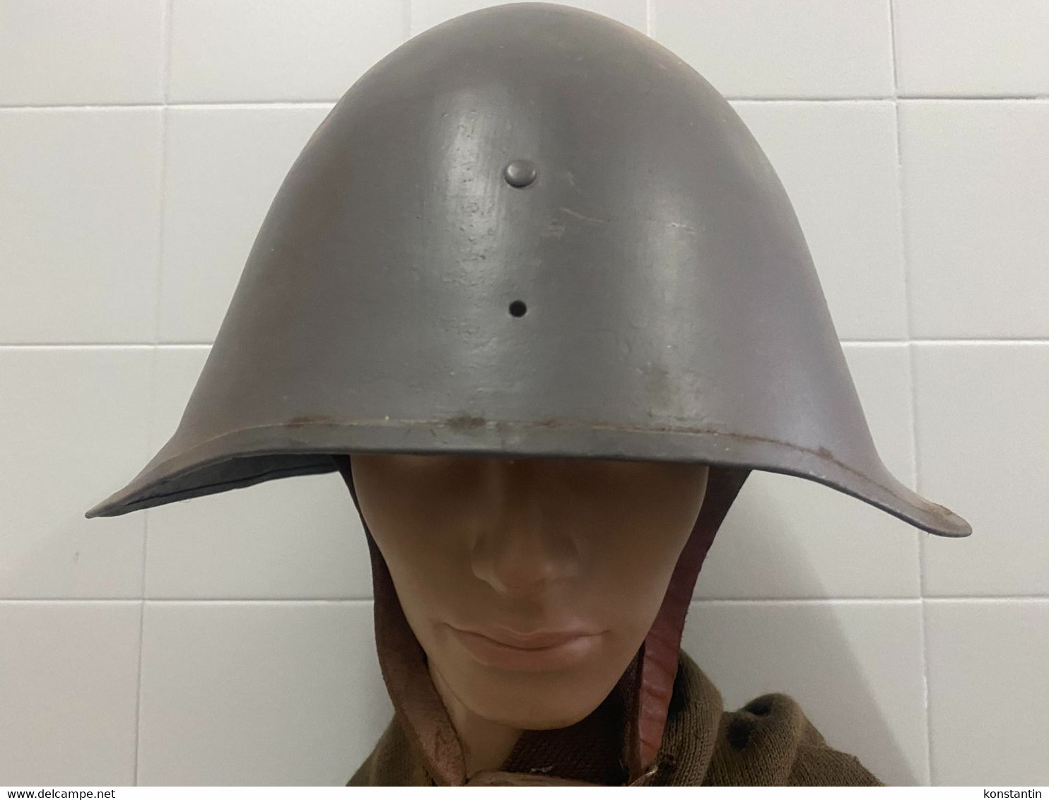 DANISH ARMY Or Homeguard HELMET WWII Grey - Casques & Coiffures