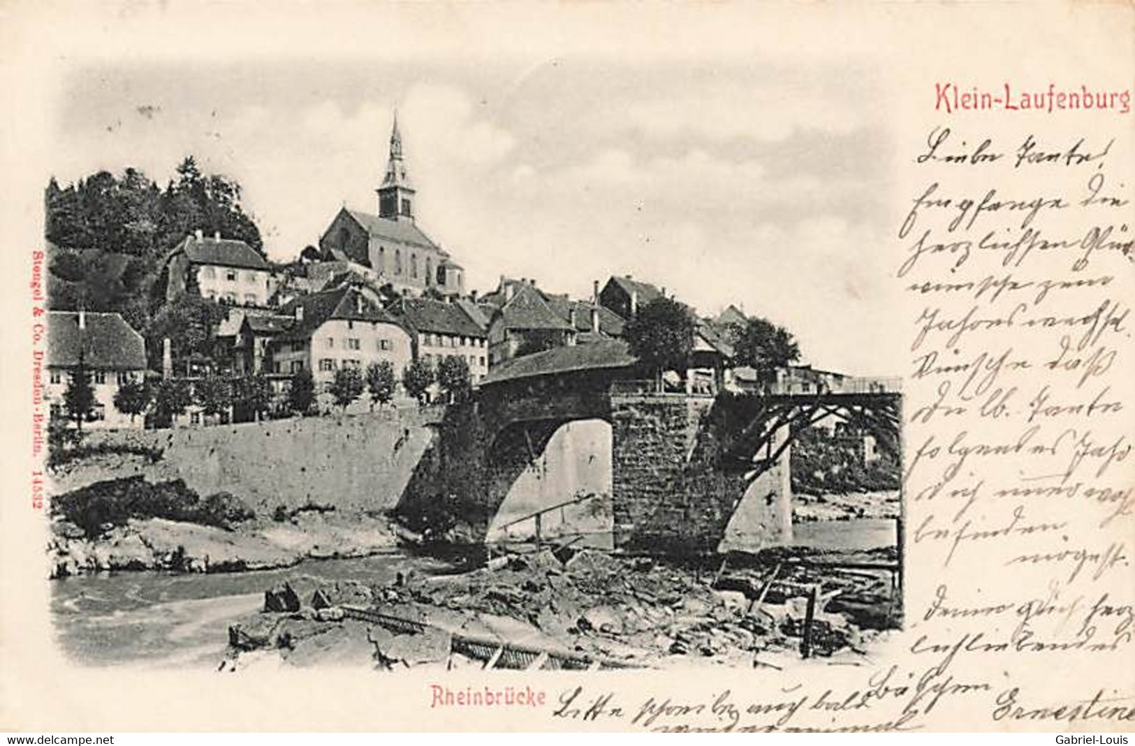 Klein Laufenburg Rheinbrücke 1903 - Laufenburg 