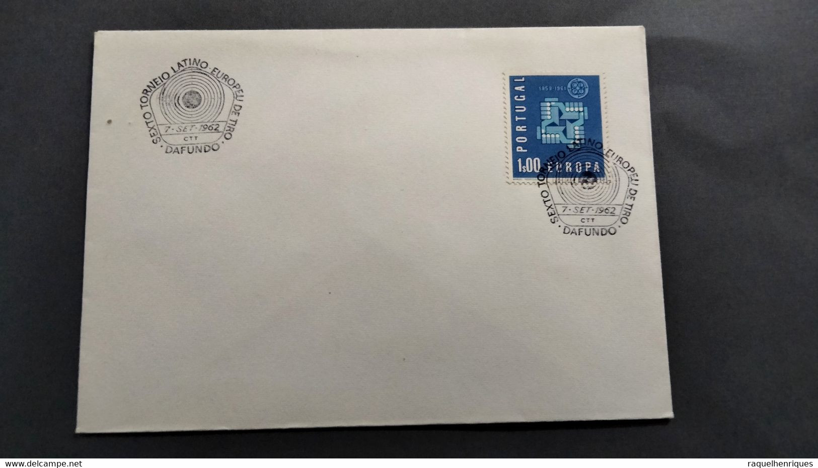 PORTUGAL COVER - 6º TORNEIO LATINO-EUROPEU DE TIRO - DAFUNDO 1962 (PLB#03-45) - Postal Logo & Postmarks