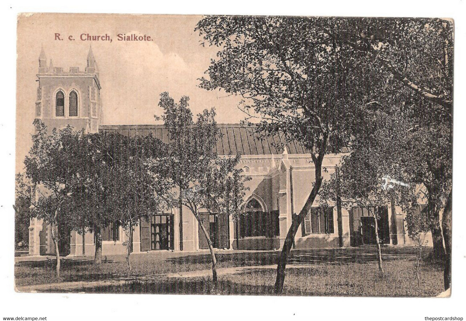 INDIA SIALKOTE ROMAN CATHOLIC CHURCH Unused Moorli Dhur & Sons Umballa Printed In Germany - Indien