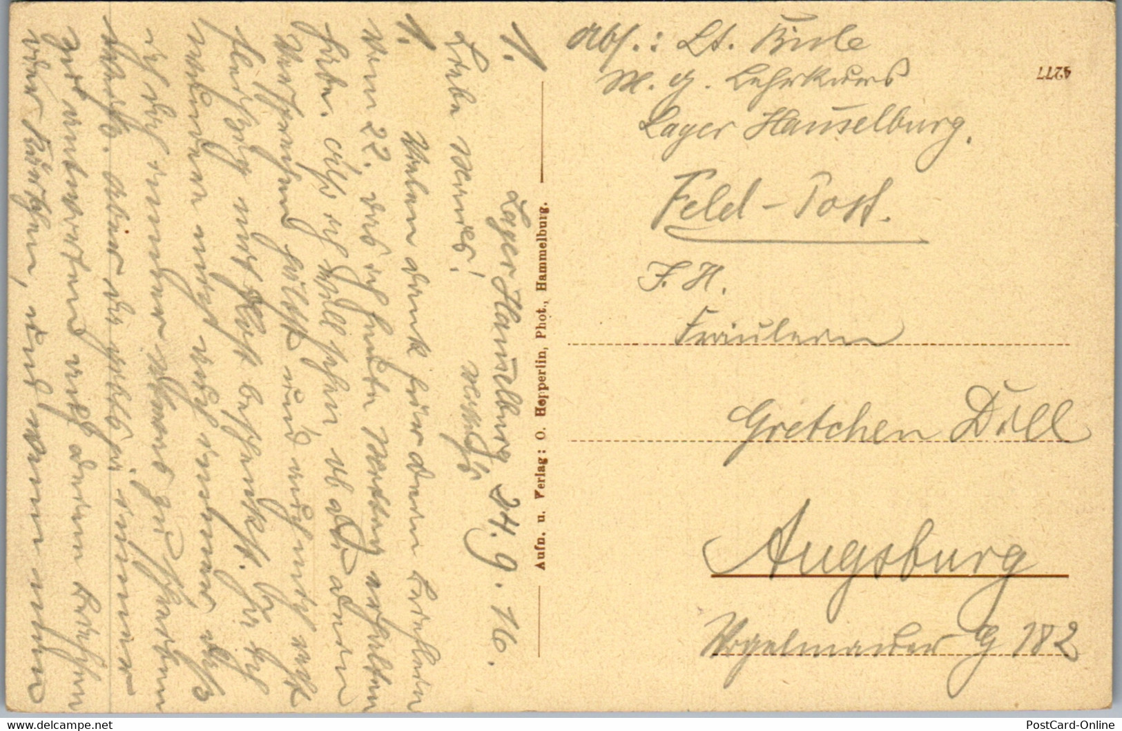 42375 - Deutschland - Hammelburg , Schloß Saaleck , Feldpost - Gelaufen 1916 - Hammelburg