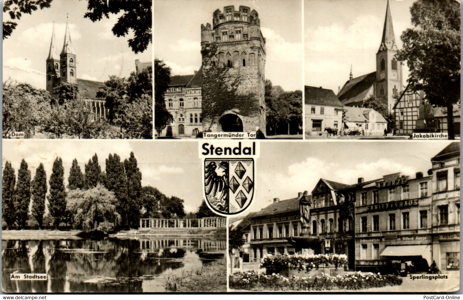 42441 - Deutschland - Stendal , Dom , Am Stadtsee , Sperlingsplatz , Tangermünder Tor - Gelaufen - Stendal