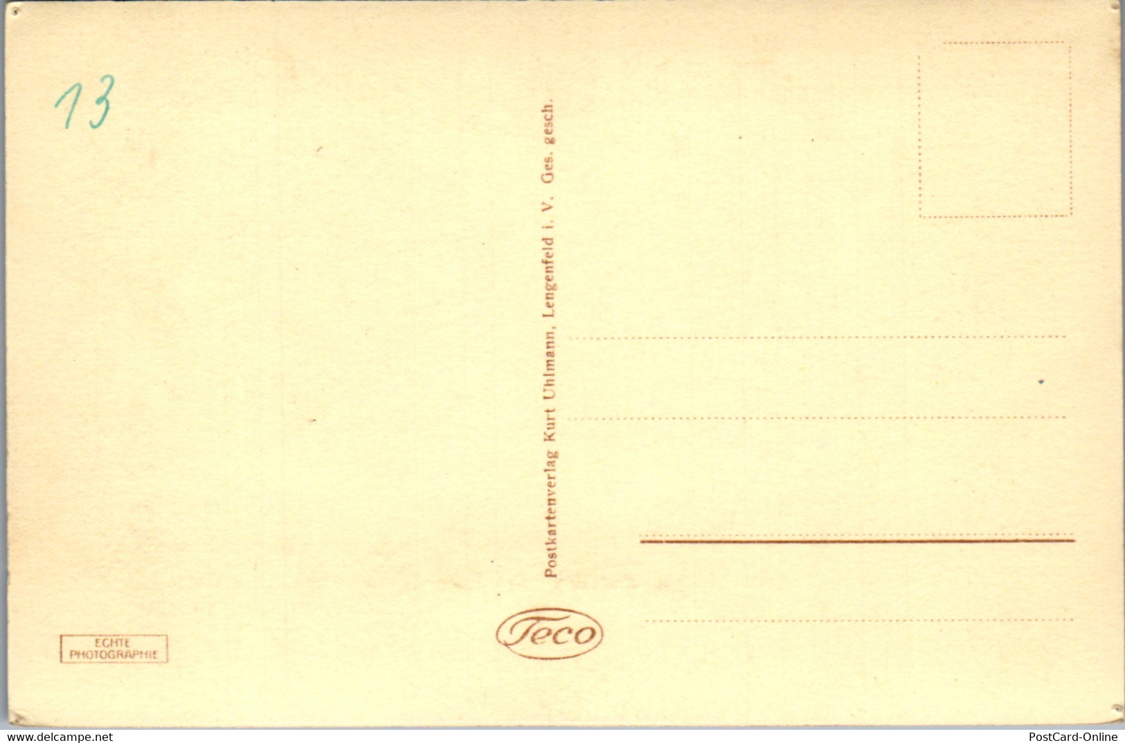 42443 - Deutschland - Lengenfeld , I. Vogtl. , Parkwirtschaft - Nicht Gelaufen - Vogtland