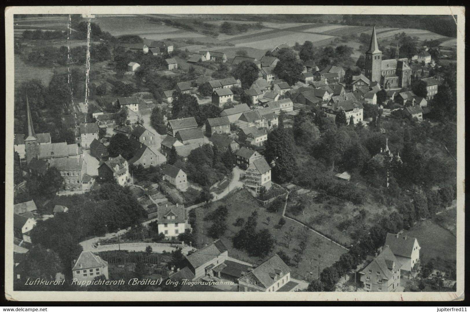 (B9649) AK Ruppichteroth (Bröltal), Fliegeraufnahme 1940 - Waldbröl