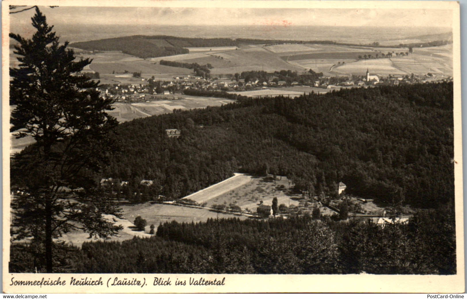 42723 - Deutschland - Neukirch , Lausitz , Blick Ins Valtental , Panorama - Gelaufen - Neukirch (Lausitz)