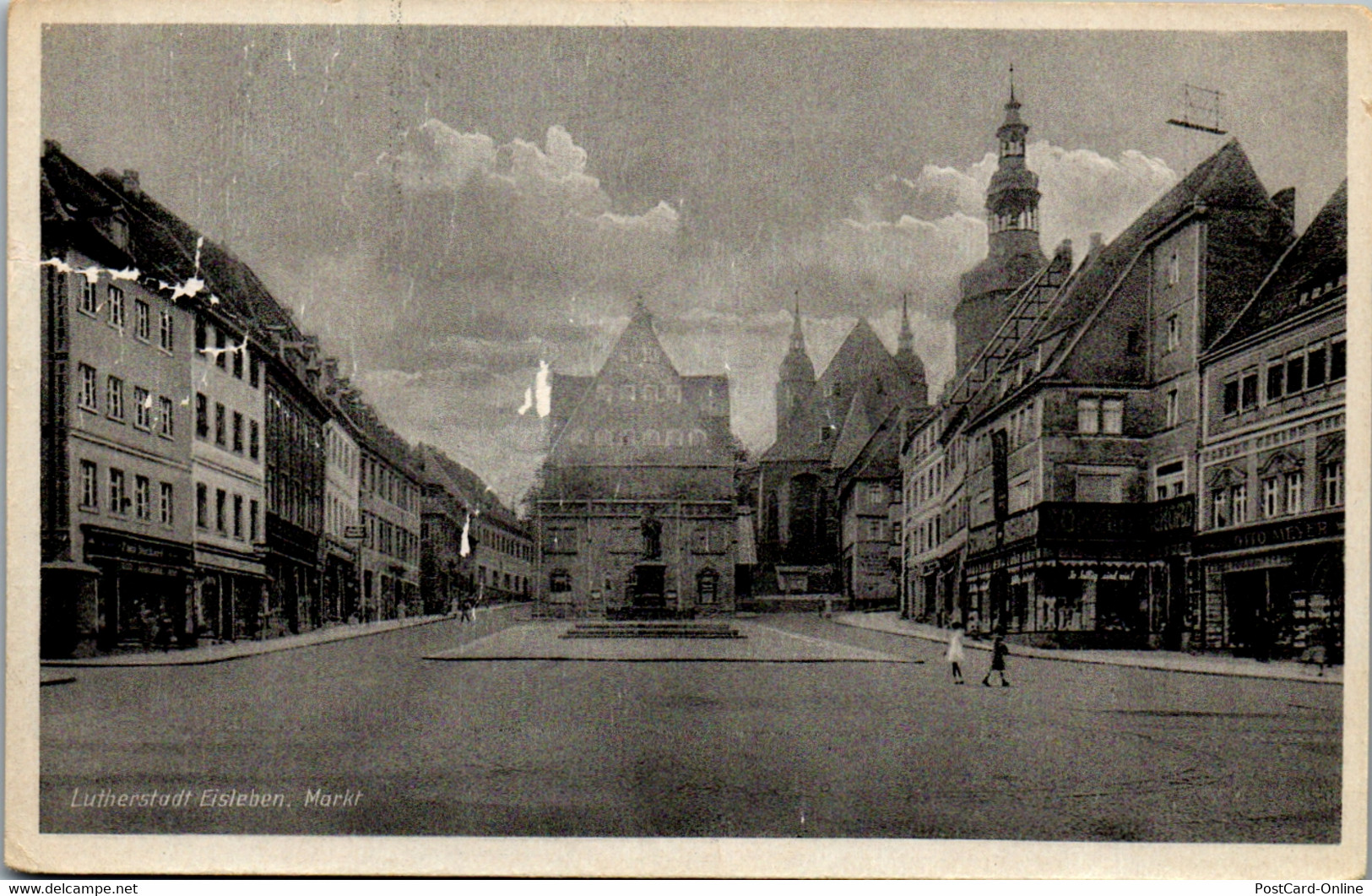 42799 - Deutschland - Eisleben , Lutherstadt , Markt - Gelaufen 1954 - Eisleben