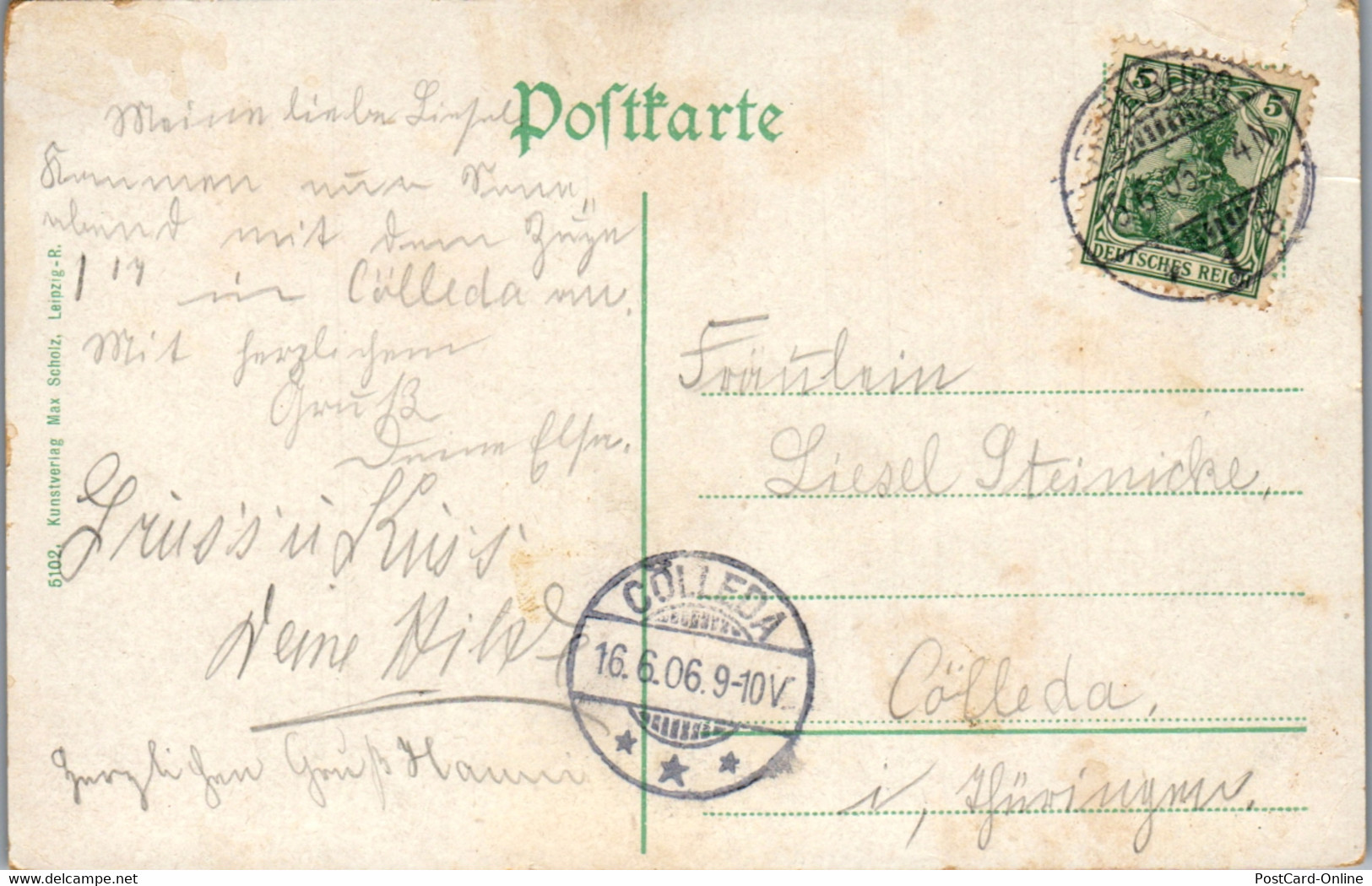 42895 - Deutschland - Bernburg ,  - Gelaufen 1906 - Bernburg (Saale)