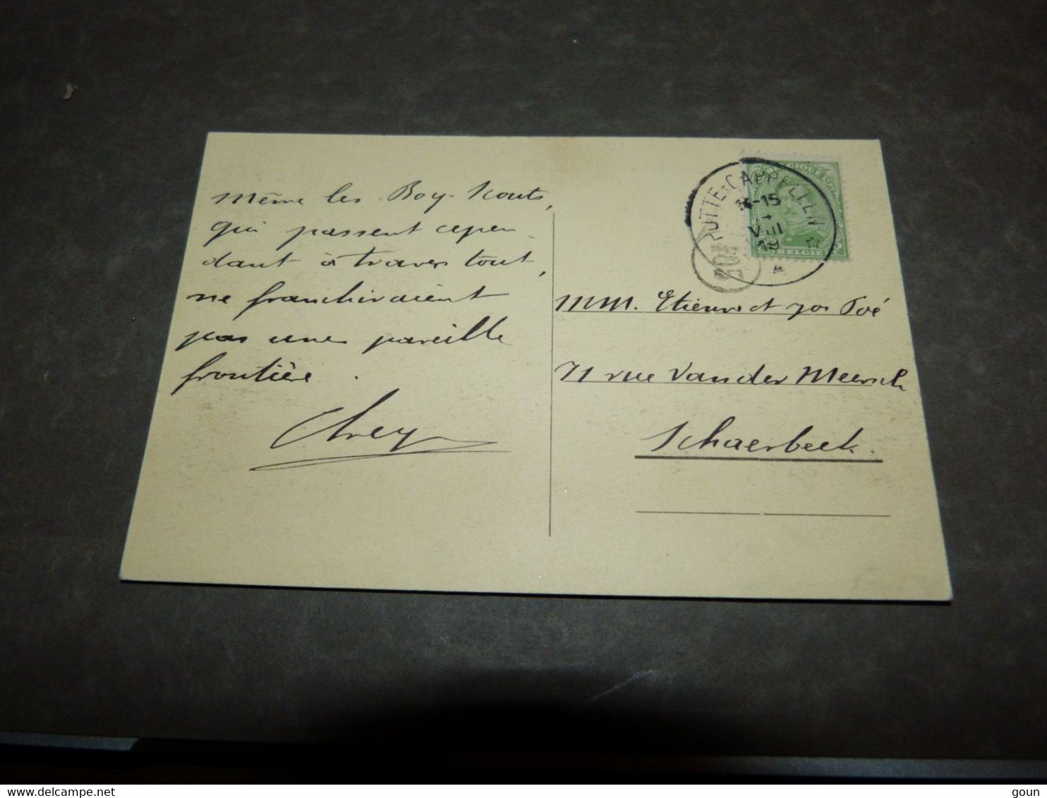 Carte Postale Putte De Grens In 1914 - Putte