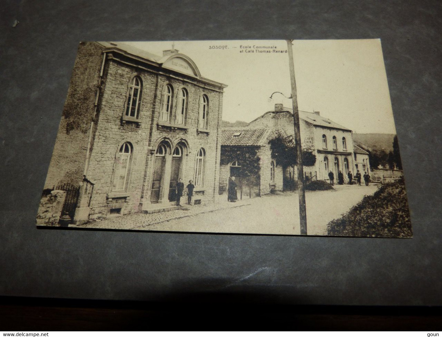 Carte Postale Sosoye Ecole Communale Et Café Thomas Renard - Anhée