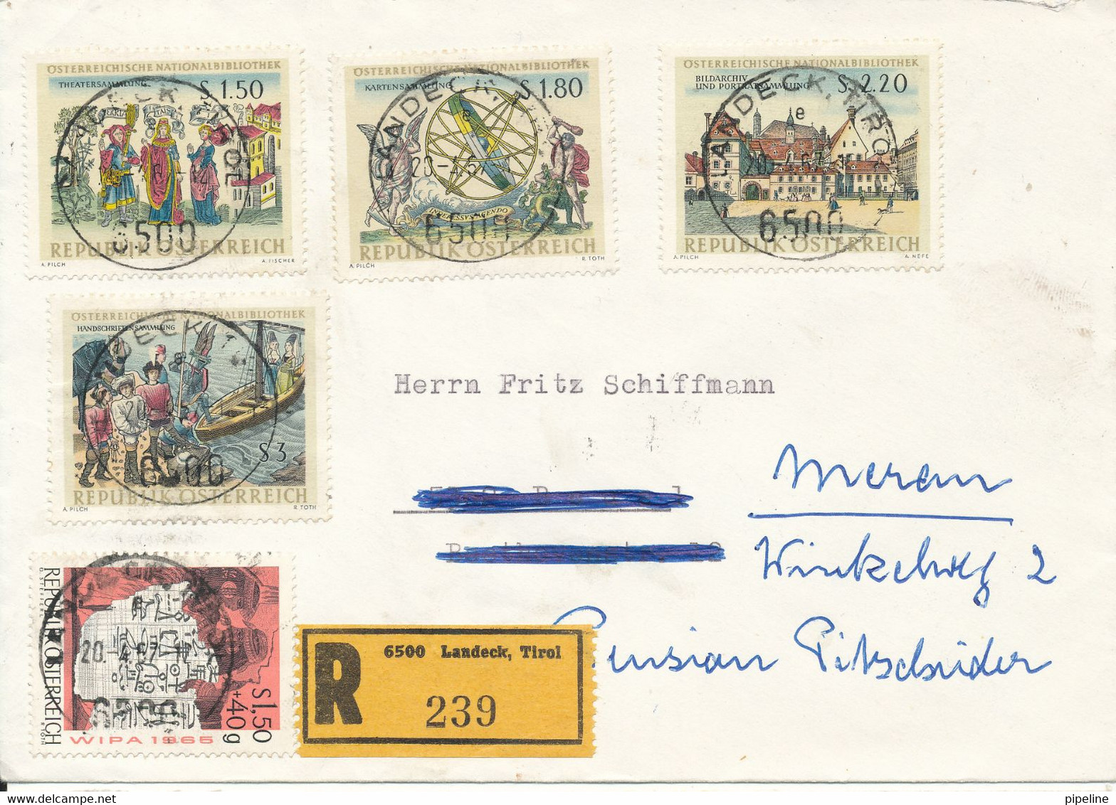 Austria Registered Cover Landeck Tirol 20-4-1967 Nice Cancelled Stamps - Lettres & Documents