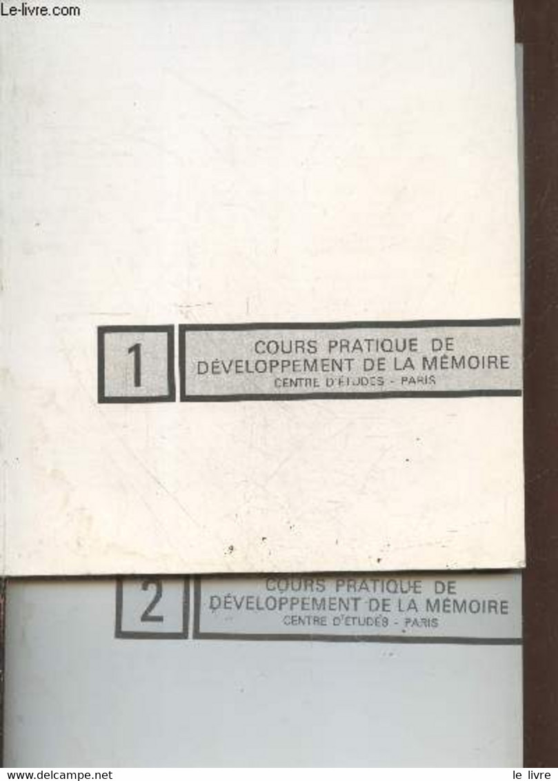 Cours Pratique De Développement De La Mémoire Tomes 1 Et 2 (en Deux Volumes) - Collectif - 0 - Santé