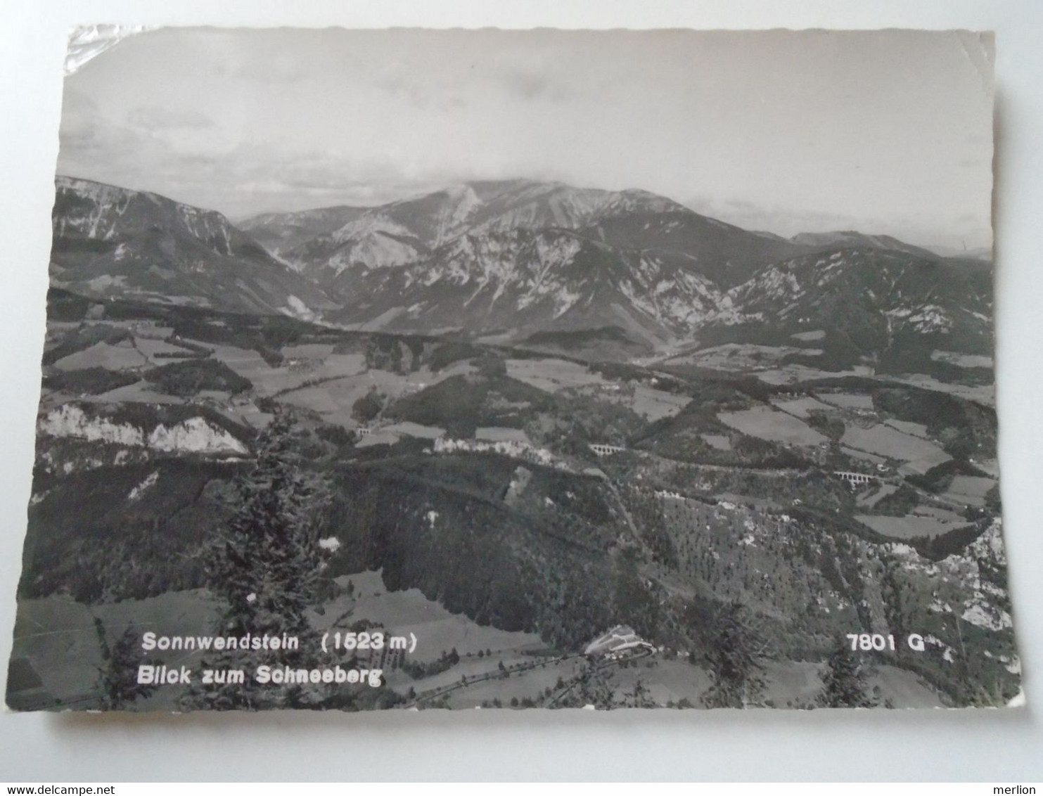 D193500 Österreich AK  Sonnwendstein - Blick Zum Schneeberg 1975 Semmering  Nach Seattle -WA, US - Schneeberggebiet