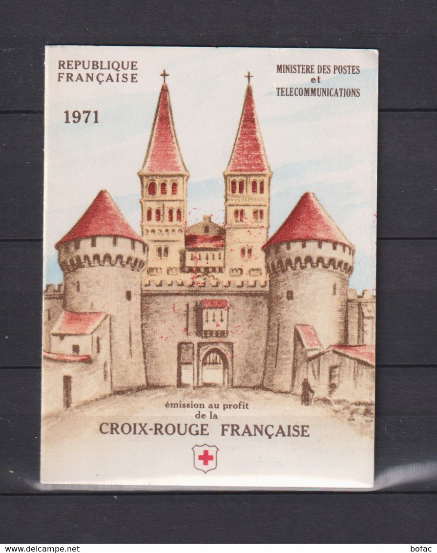 OBL  ** CAR 2020 TBS 1700 1701 Croix Rouge» 1971 2 Scans15B/48  *FRANCE*   Oblitération De Complaisance Gomme Intact - Croix Rouge