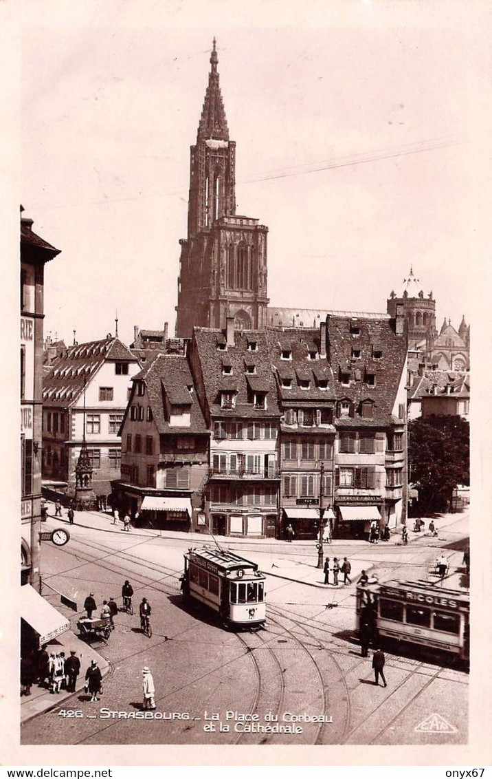 STRASBOURG-STRASSBURG-67-Bas-Rhin-Place Du Corbeau-TRAM-TRAMWAY-Strassenbahn N° 6-Flamme Philatélique Foire Européenne - Strasbourg