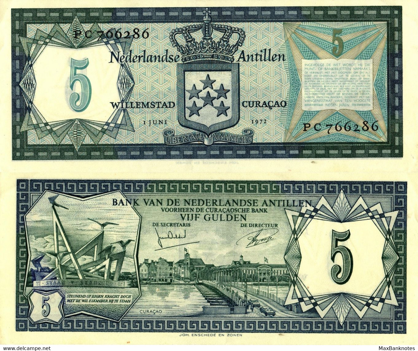 Netherlands Antilles / 5 Gulden / 1973 / P-8(b) / AUNC - Sonstige – Amerika