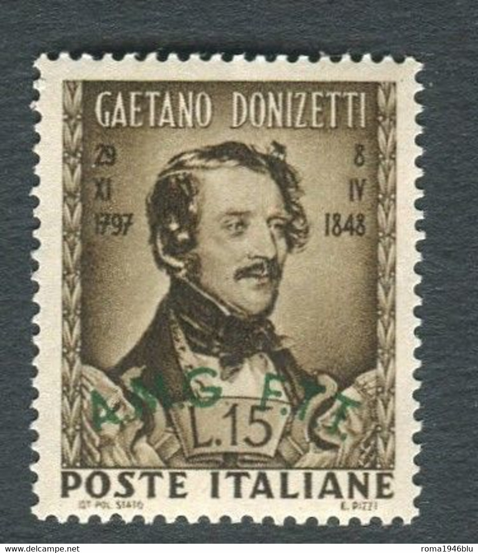 TRIESTE 1948 DONIZETTI  ** MNH CENTRATISSIMO - Mint/hinged