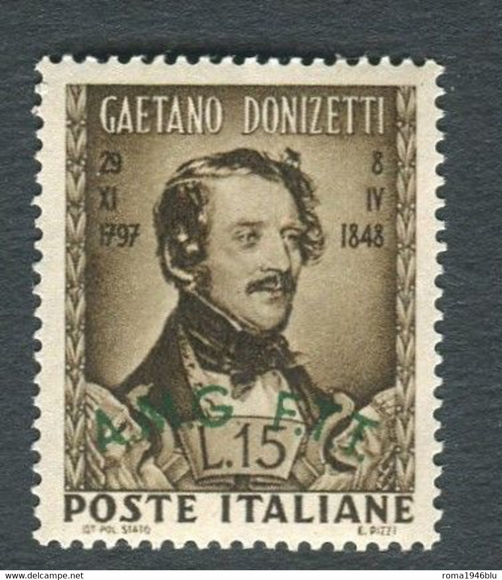 TRIESTE 1948 DONIZETTI  ** MNH CENTRATISSIMO - Ongebruikt