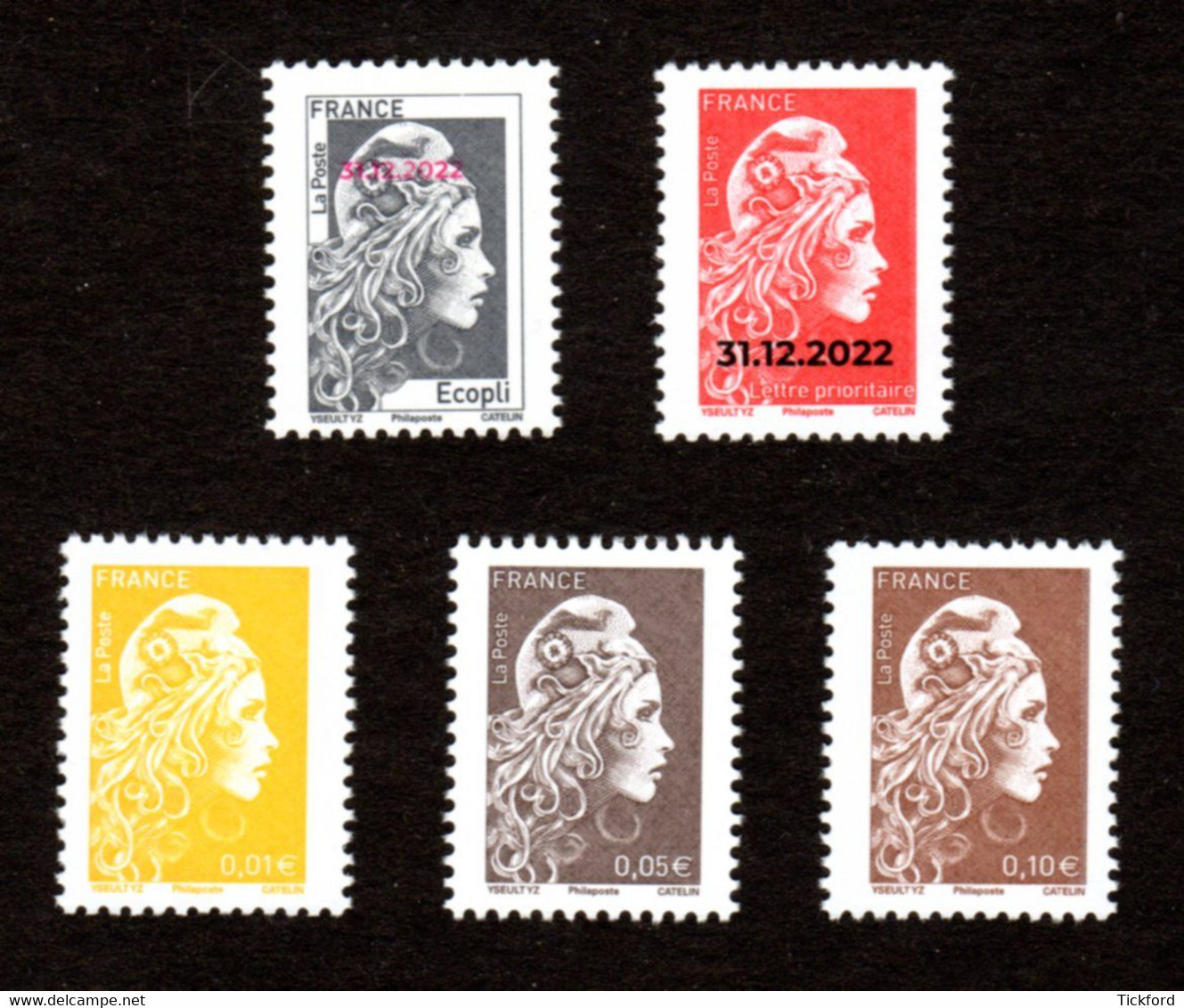 FRANCE 2022 - Nouveauté 75è Salon Philatélique D'automne Paris - Marianne D'Yz Surchargée 31/12/2022 - Unused Stamps