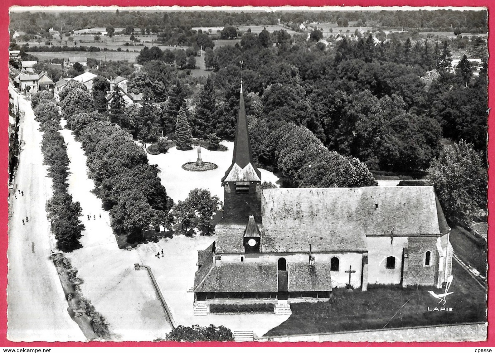 CPSM 18 BRINON-sur-SAULDRE Cher - Vue Aérienne - Brinon-sur-Sauldre