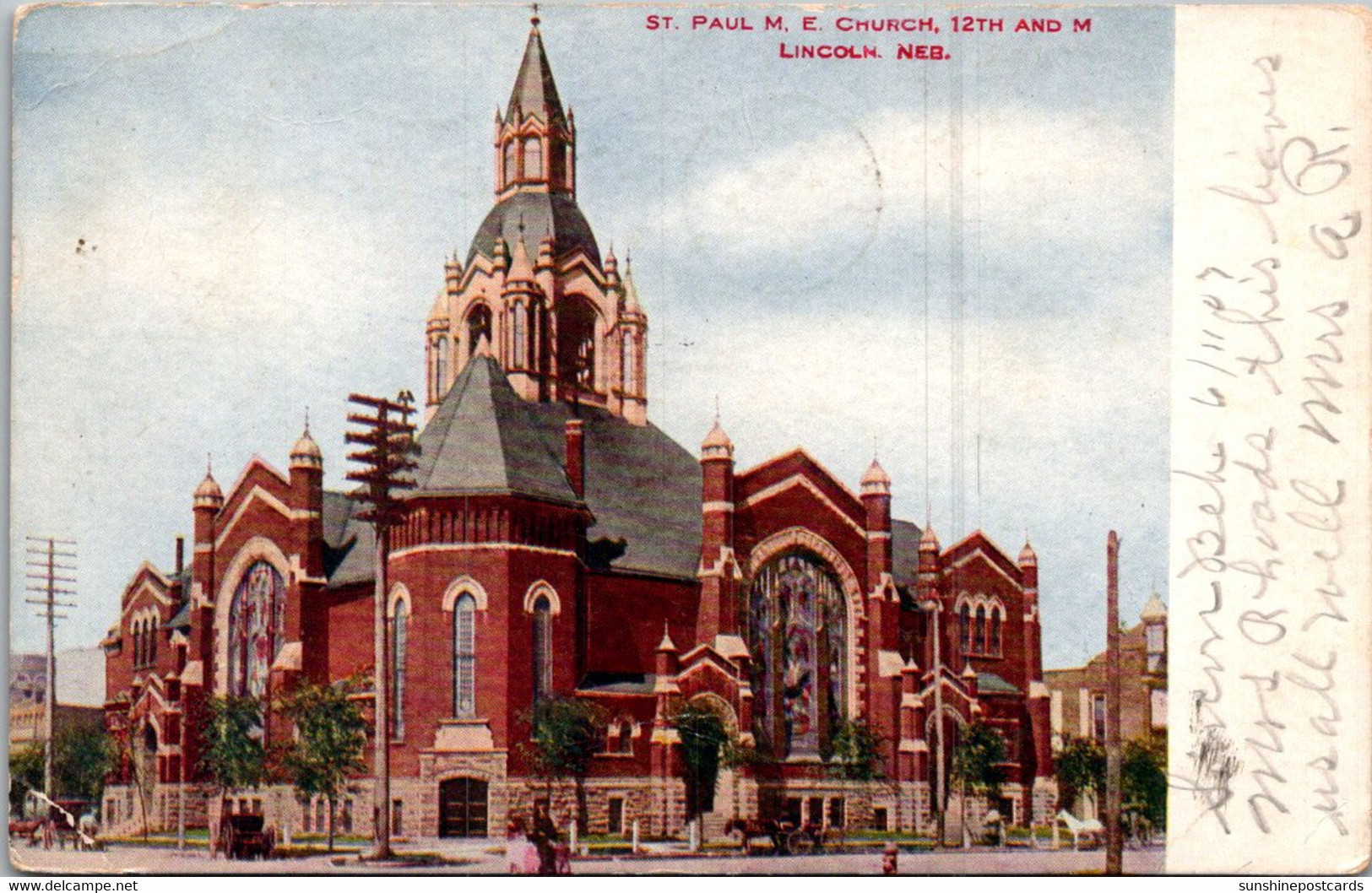 Nebraska Lincoln St Paul Methodist Episcopal Church 1907 - Lincoln