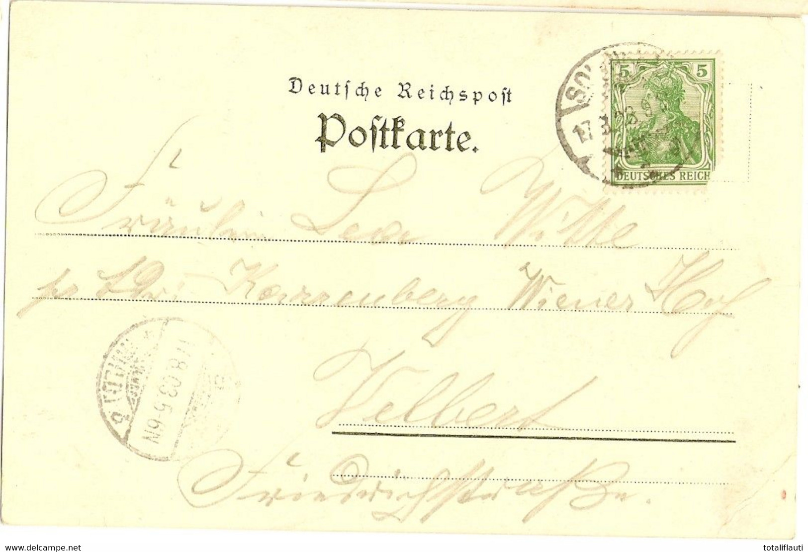 DÜLKEN Viersen Westfalen Col Litho Restaurant SCHIRICK Zum Schützenhaus 30.4.1900 Gelaufen - Viersen