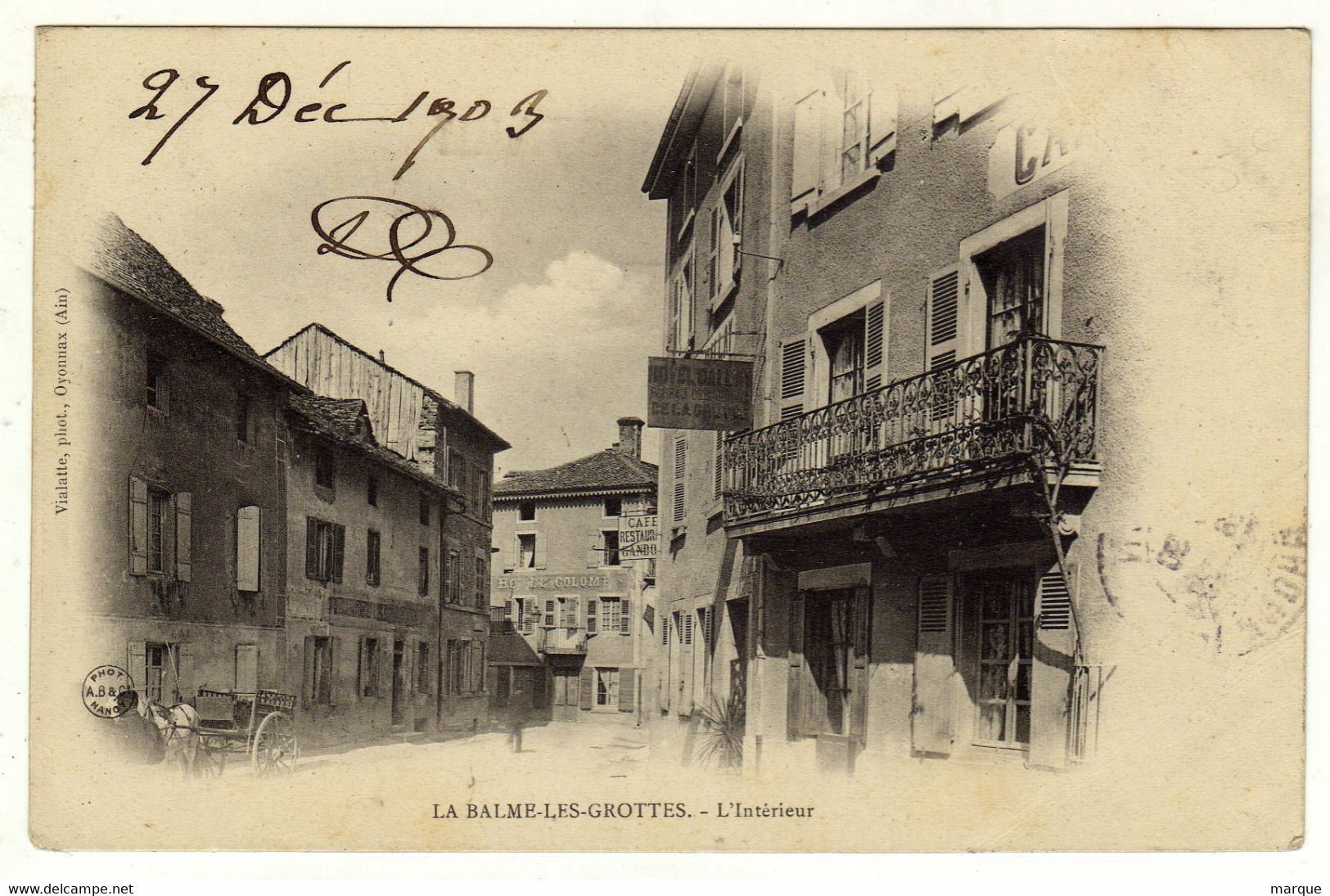 Cpa LA BALME LES GROTTES L ' Intérieur - La Balme-les-Grottes