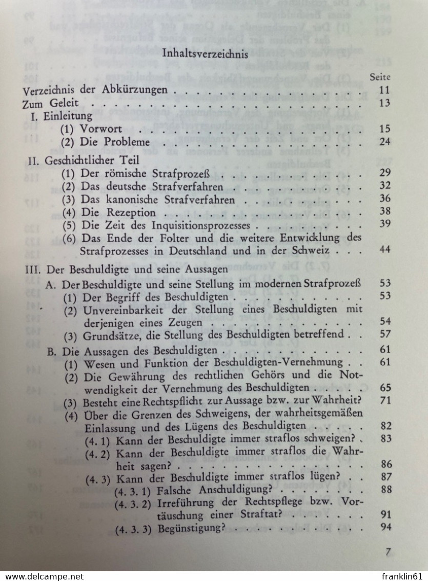 Die Vernehmung Des Beschuldigten : - Diritto