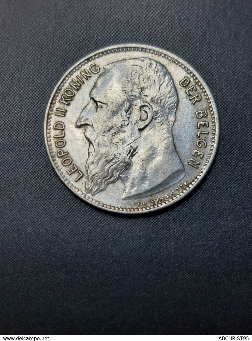 1 FRANK 1904 TTB+ "DER BELGEN" - 2 Cents