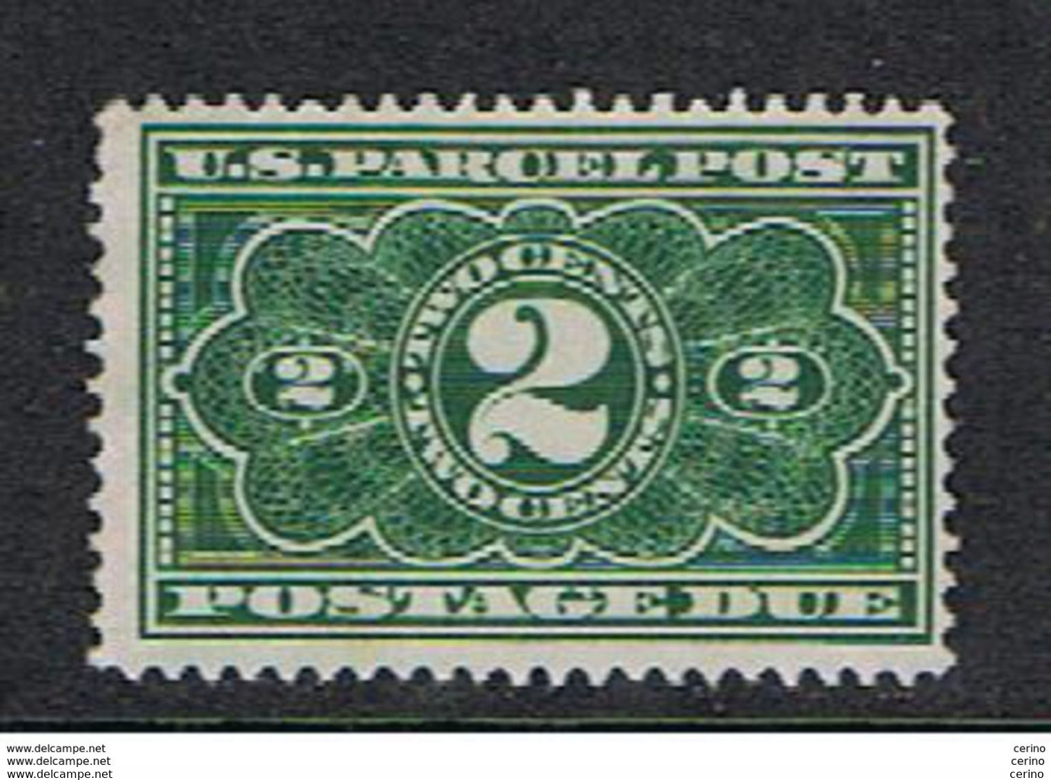 U.S.A.:  1912  PARCEL  POST  -  2 C. UNUSED  NO  GLUE  -  YV/TELL. 14 - Reisgoedzegels