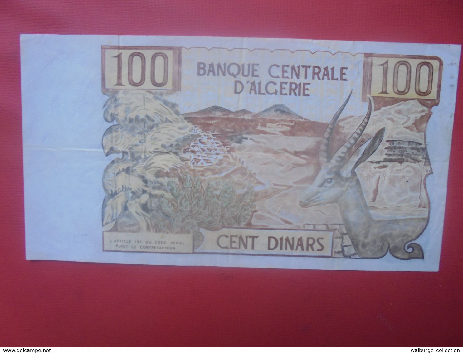 ALGERIE 100 DINARS 1970 Circuler (L.17) - Algeria