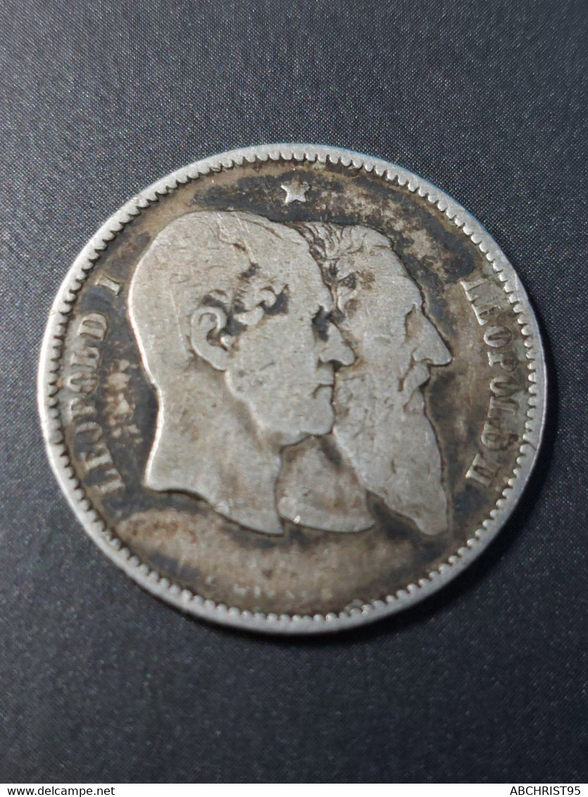 1 F 1880. "LEOPOLD I ET LEOPOLD II" - 1 Franc