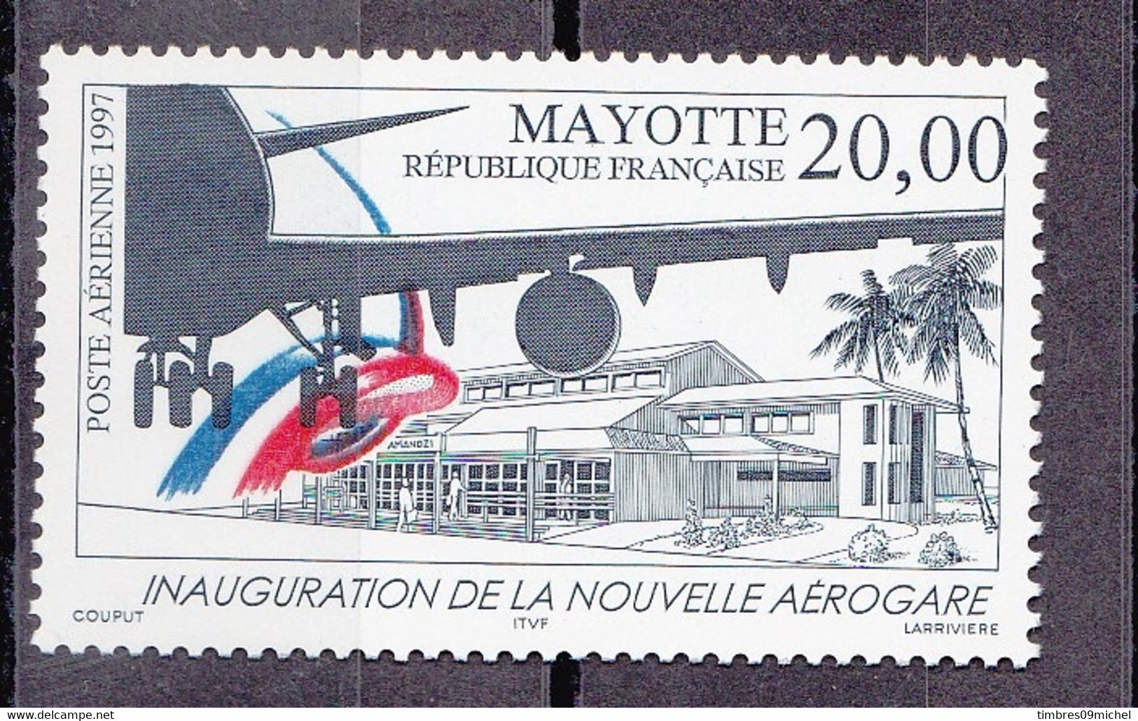 ⭐Mayotte N° 1 Poste Aérienne ** Neuf Sans Charnière⭐ - Luftpost