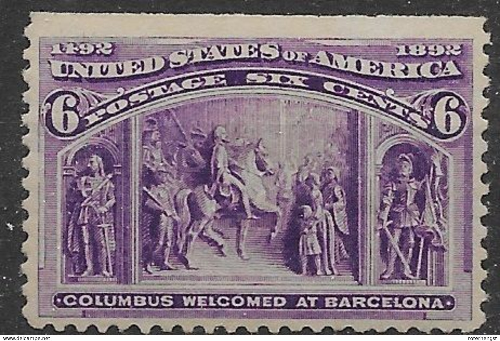 USA Columbus Mh * 1898 85 Euros - Neufs